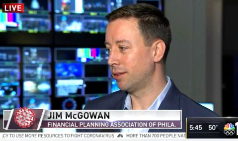 Jim McGowan, CFP®, financial advisor for Merck professionals, reflecting on long-term investing strategy five years after NBC News interview.